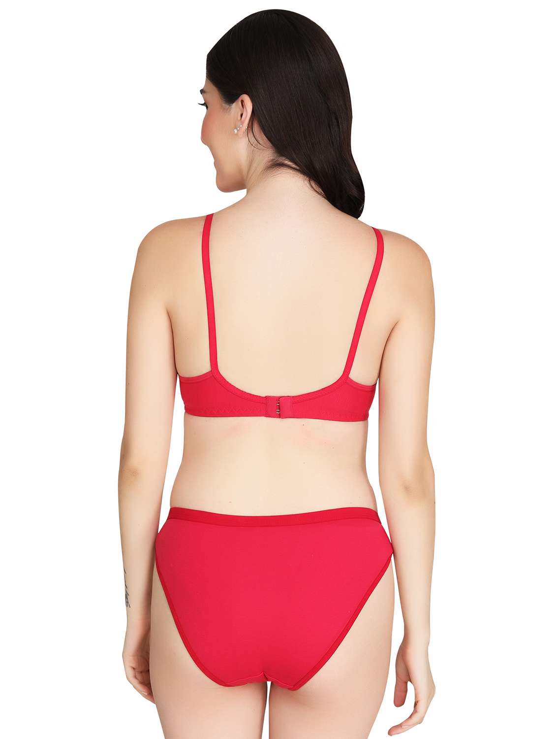 women pack of 2 solid bra and panty set - 22064662 -  Standard Image - 2