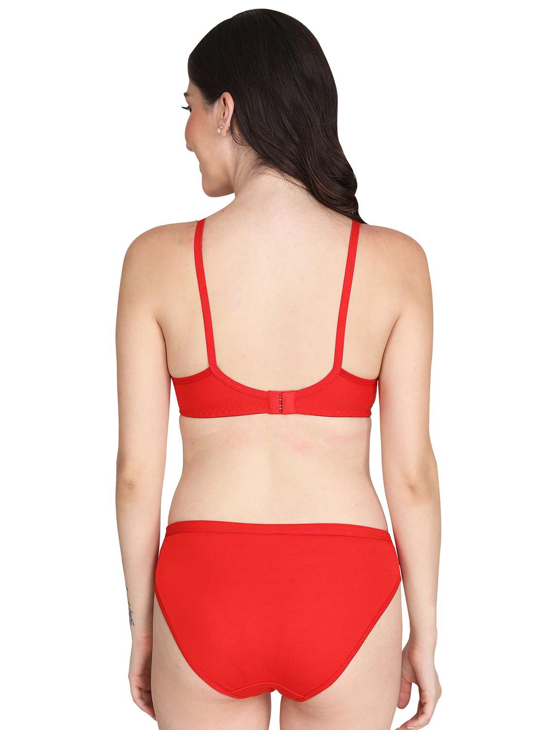 women pack of 2 solid bra and panty set - 22064710 -  Standard Image - 2