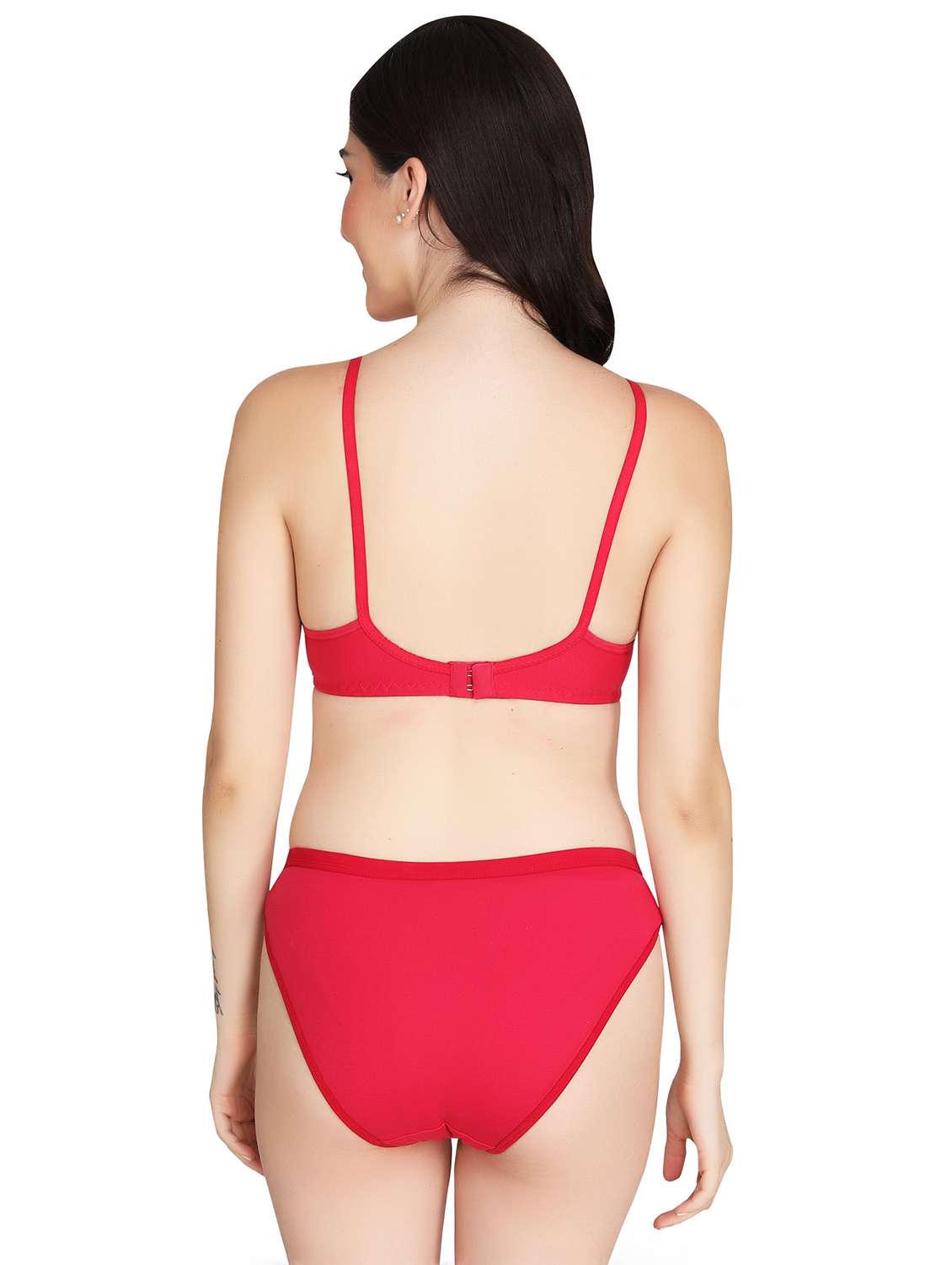 women pack of 6 solid bra and panty set - 22064753 -  Standard Image - 2