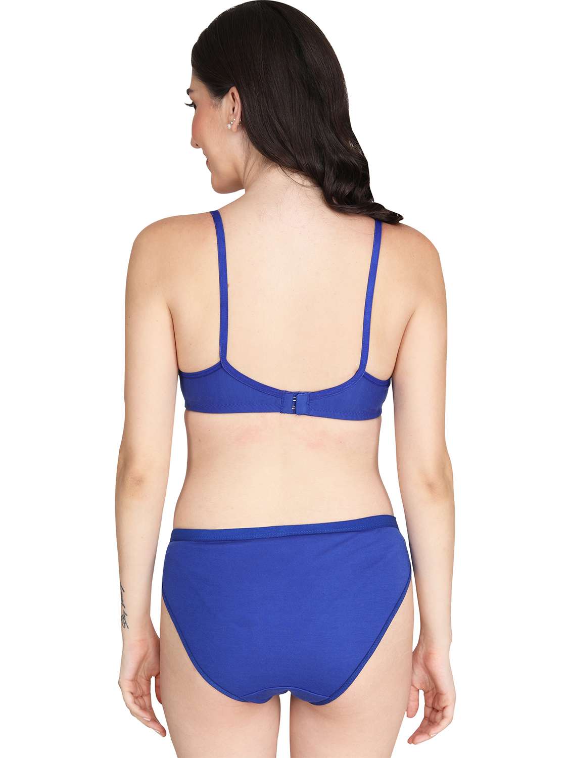 women pack of 4 solid bra and panty set - 22064927 -  Standard Image - 2