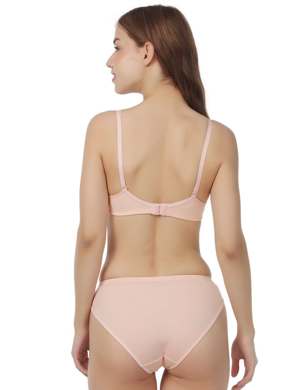 women pack of 3 solid bra and panty set - 22065002 -  Standard Image - 2