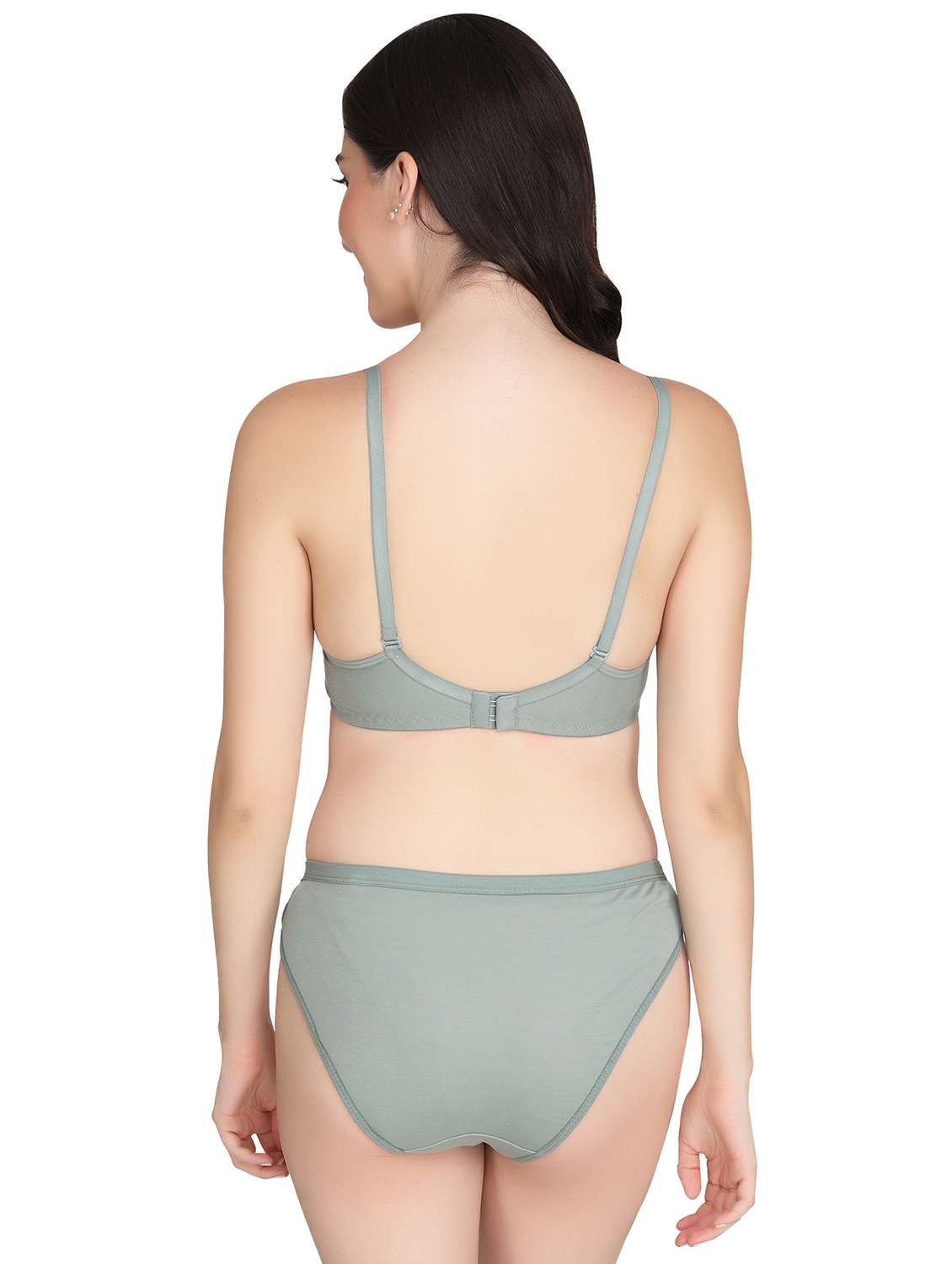 women pack of 3 solid bra and panty set - 22065016 -  Standard Image - 2