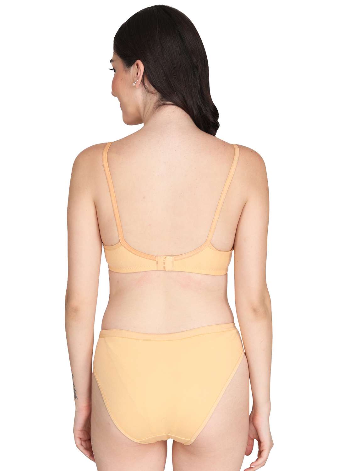 women pack of 3 solid bra and panty set - 22065031 -  Standard Image - 2