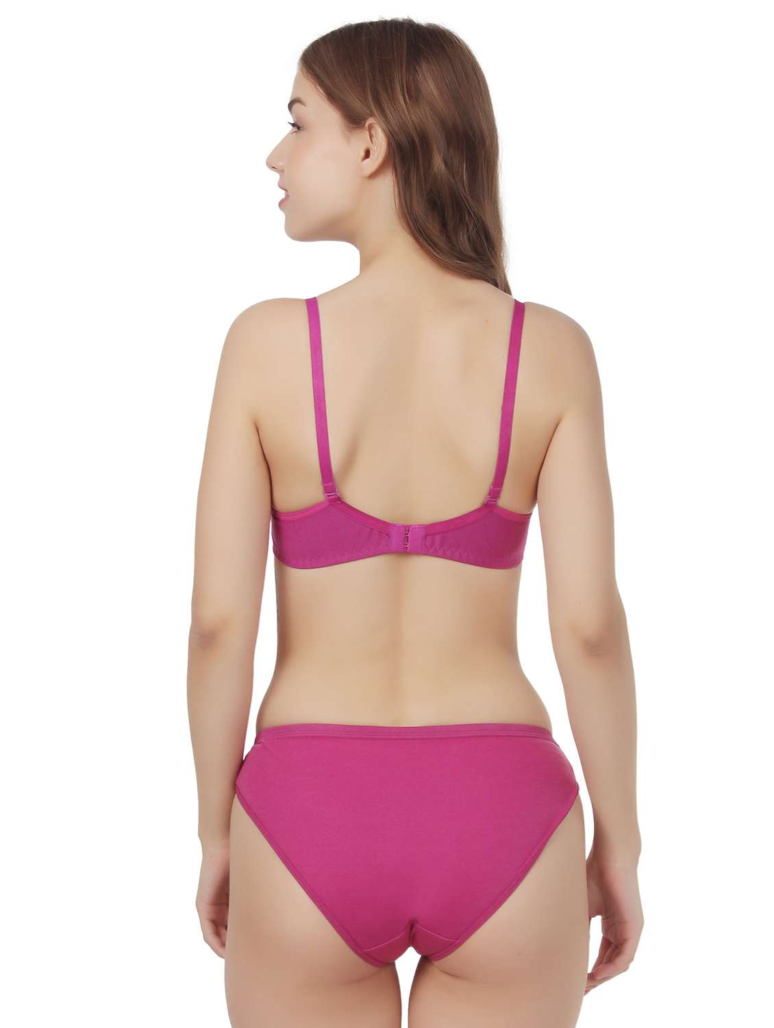 women pack of 2 solid bra and panty set - 22065118 -  Standard Image - 2