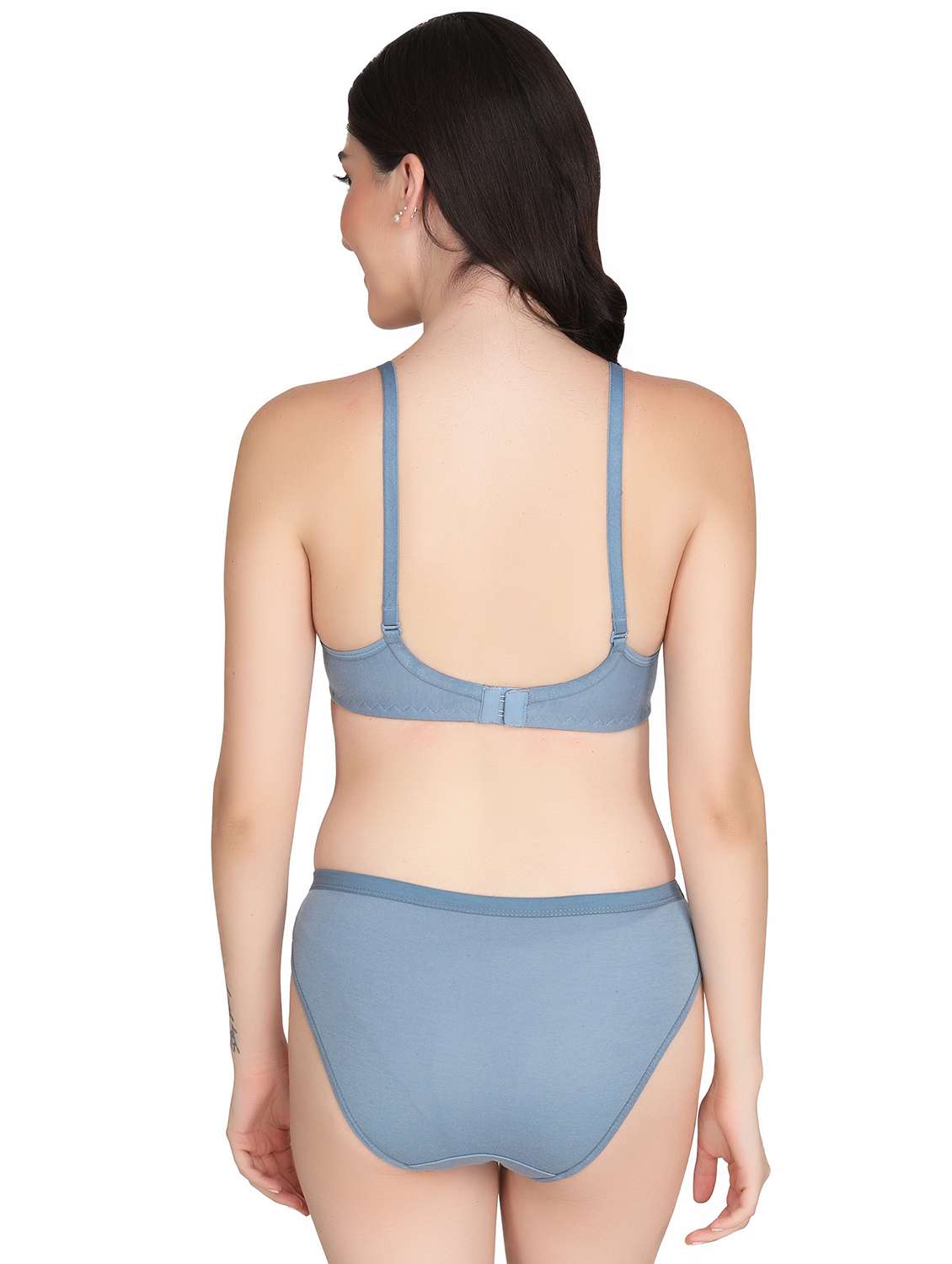 women pack of 2 solid bra and panty set - 22065152 -  Standard Image - 2