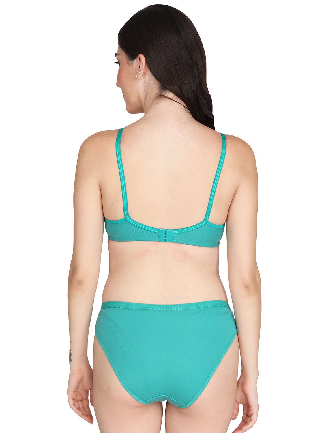 women pack of 2 solid bra and panty set - 22065182 -  Standard Image - 2