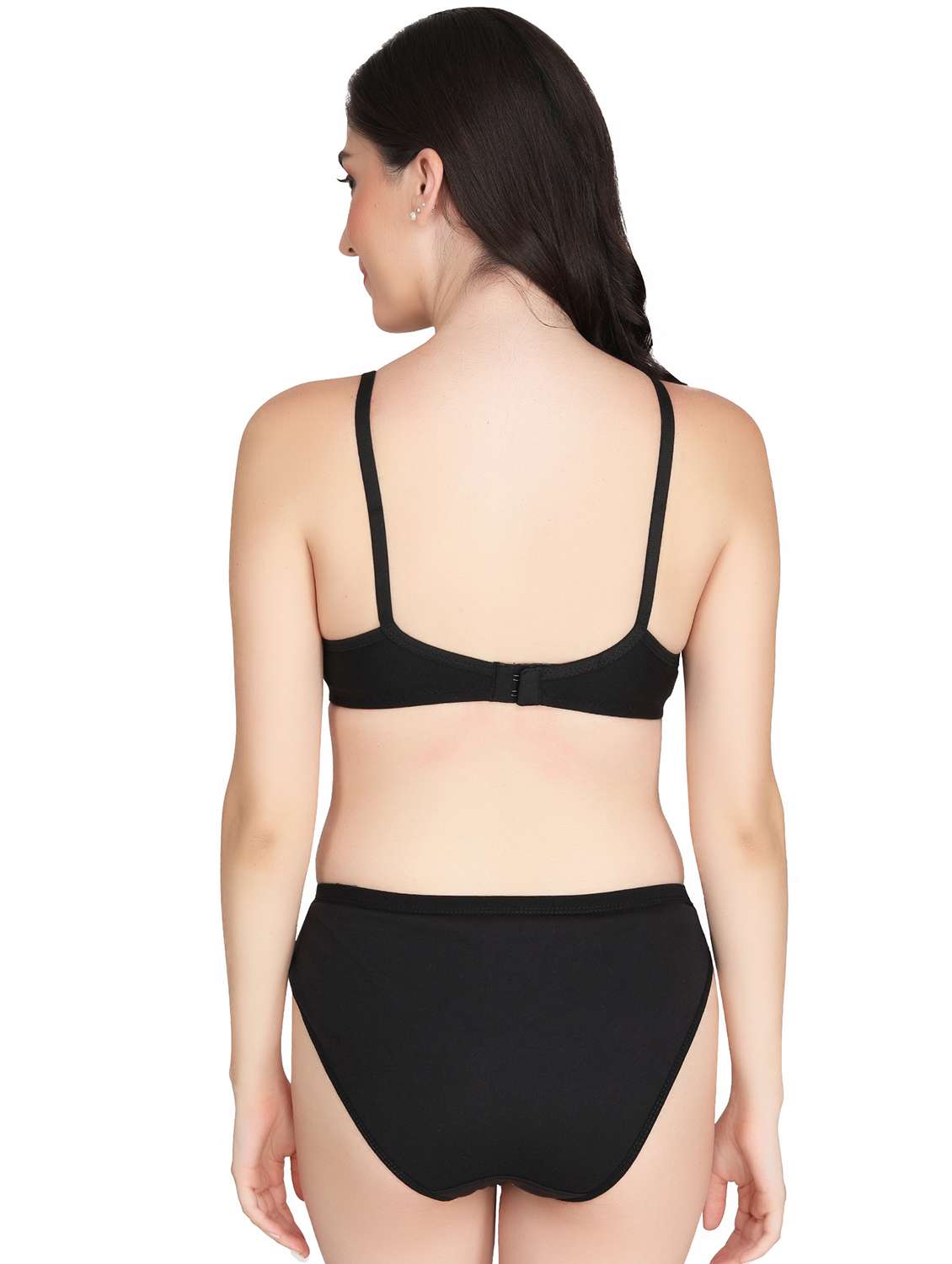 women pack of 2 solid bra and panty set - 22065223 -  Standard Image - 2