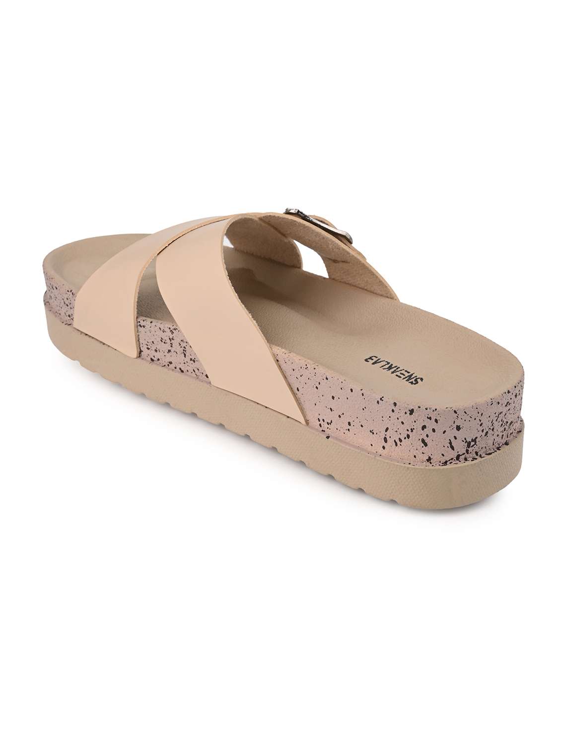 women solid cream slip on flats - 22065476 - Standard Image - 2