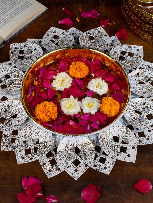 lotus shape decorative urli for home decor - 22065702 - Standard Image - 0
