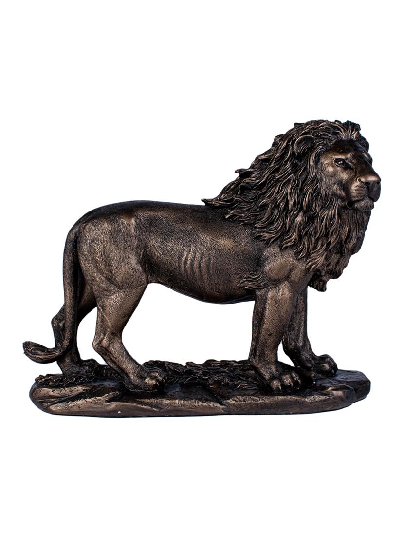 polyresin brown lion home decor statue - 22065715 - Standard Image - 2