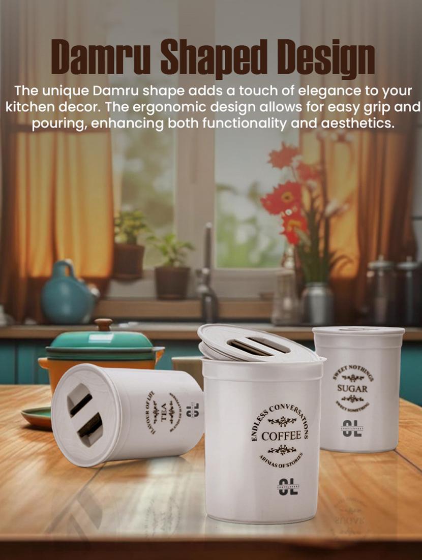 tea coffee and sugar storage containers set of 3 - 22065805 - Standard Image - 2