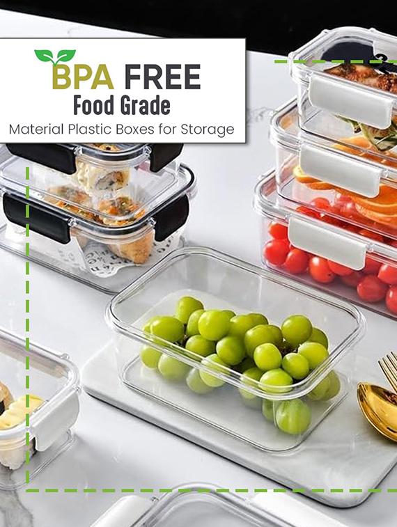 plastic storage container with lid for fridge - 22065823 - Standard Image - 2