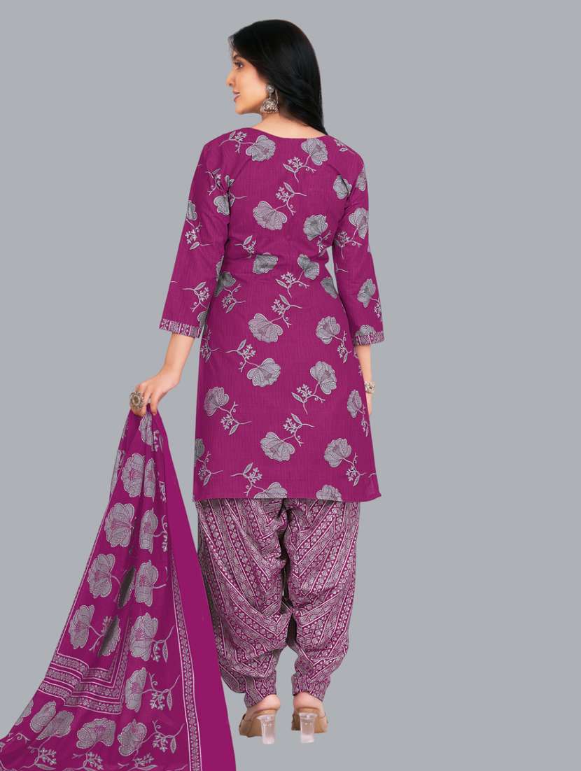women floral printed unstitched salwar suit set - 22065930 -  Standard Image - 2