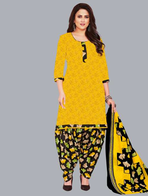 women printed unstitched salwar suit set - 22065931 - Standard Image - 0