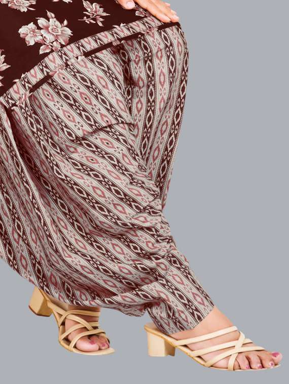 women floral printed unstitched salwar suit set - 22065934 - Standard Image - 2