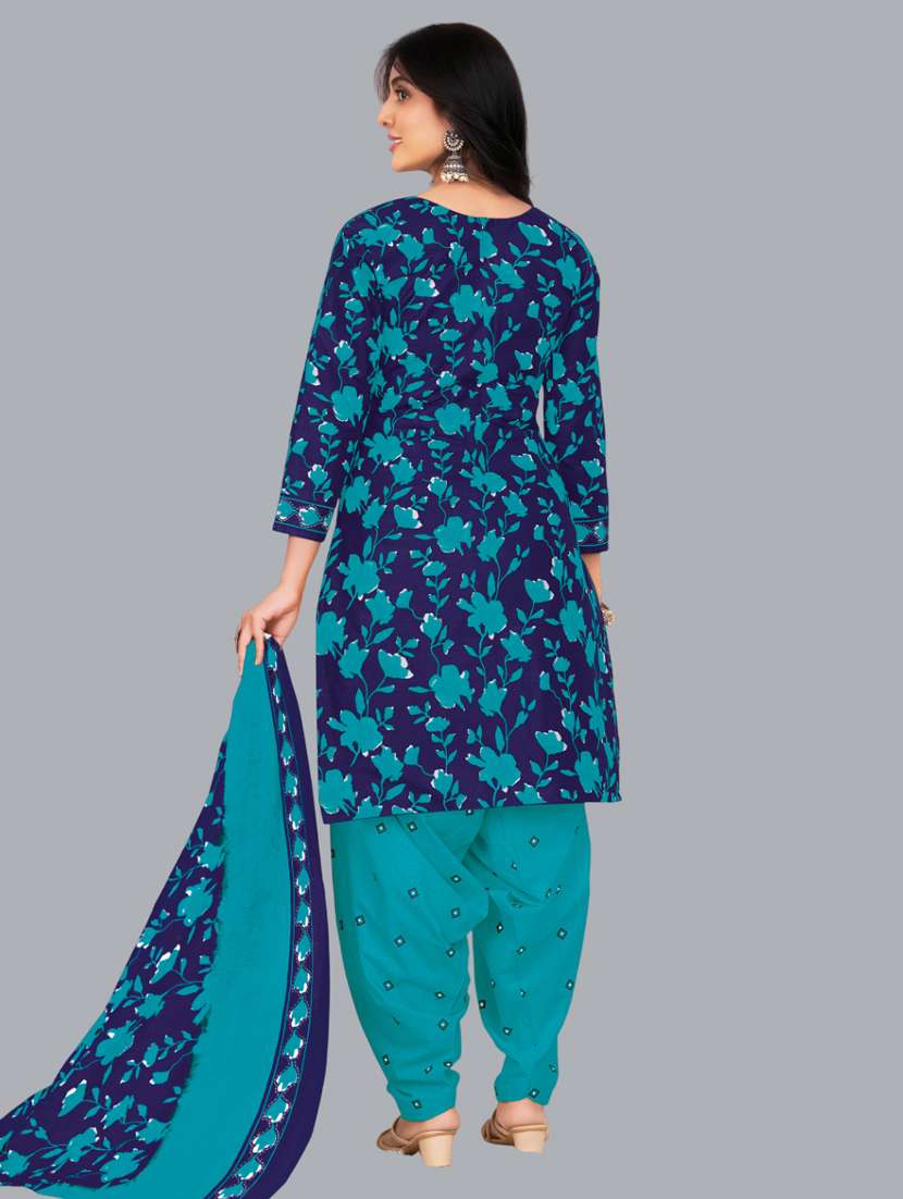 women floral printed unstitched salwar suit set - 22065935 - Standard Image - 2
