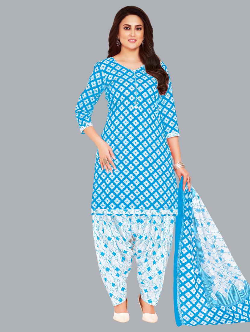 women printed unstitched salwar suit set - 22065938 - Zoom Image - 0