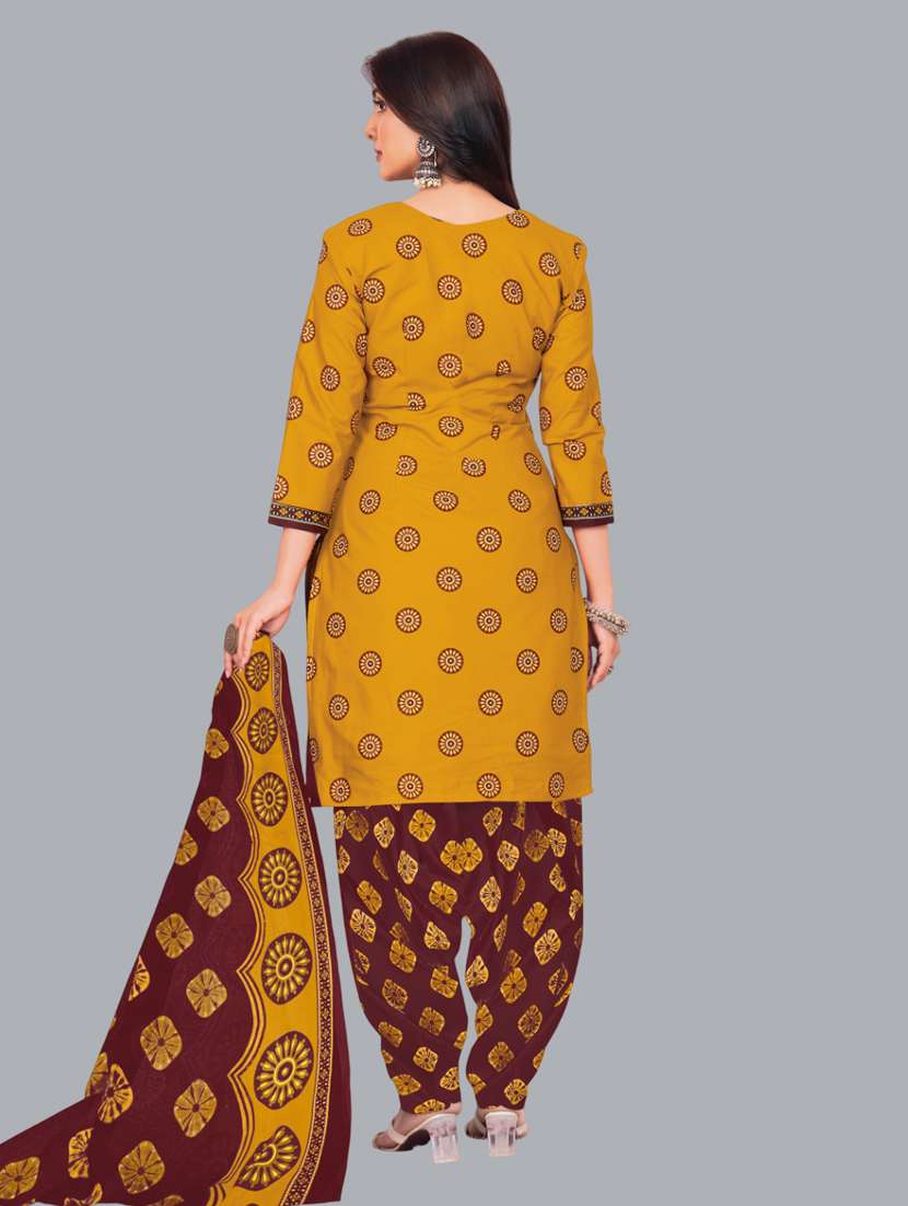 women printed unstitched salwar suit set - 22065944 -  Standard Image - 2