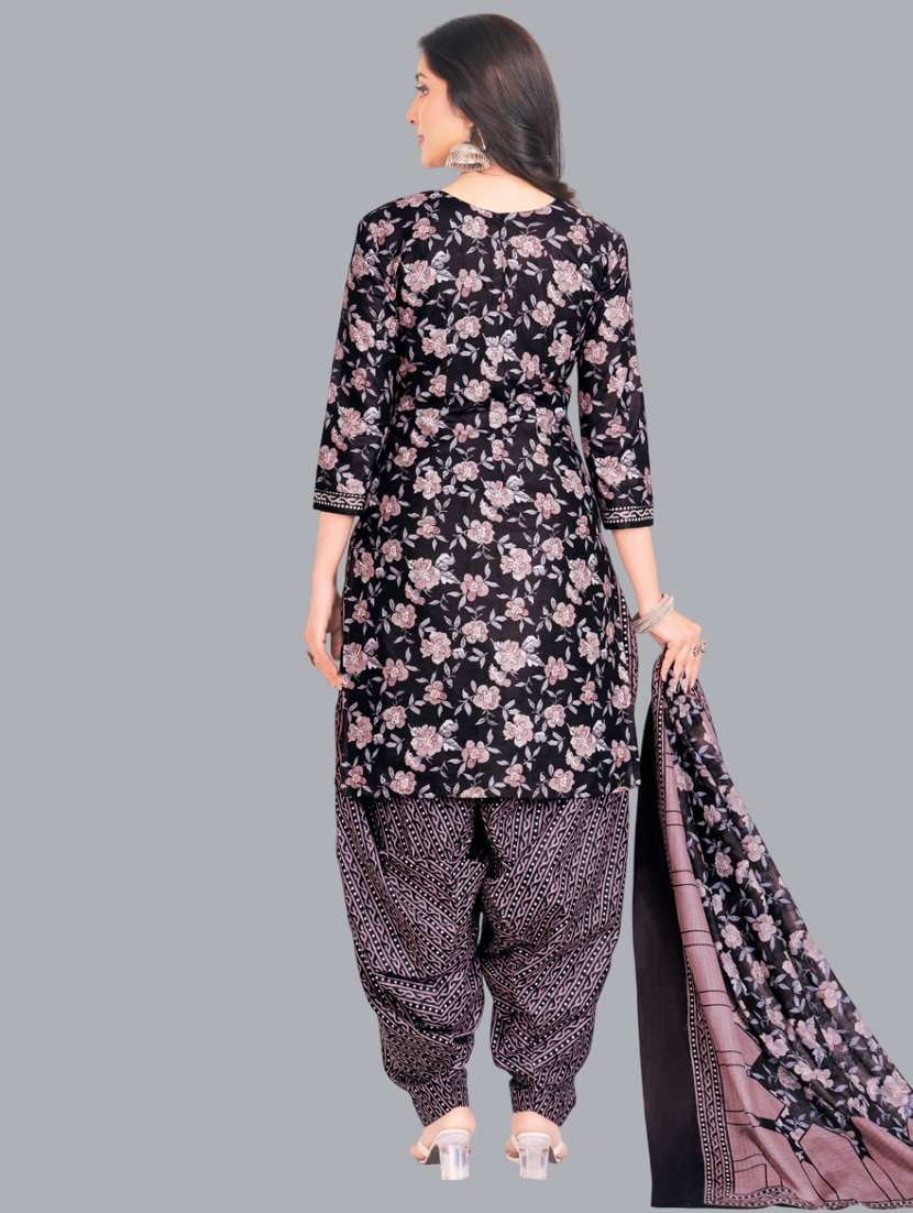 women floral printed unstitched salwar suit set - 22065949 -  Standard Image - 2