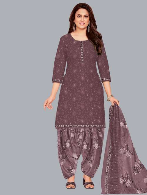 women printed unstitched salwar suit set - 22065955 - Standard Image - 0