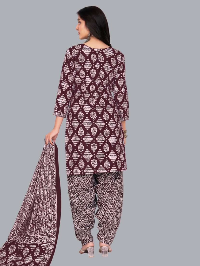 women printed unstitched salwar suit set - 22065956 -  Standard Image - 2