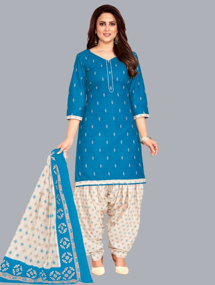women printed unstitched salwar suit set - 22065966 - Zoom Image - 0