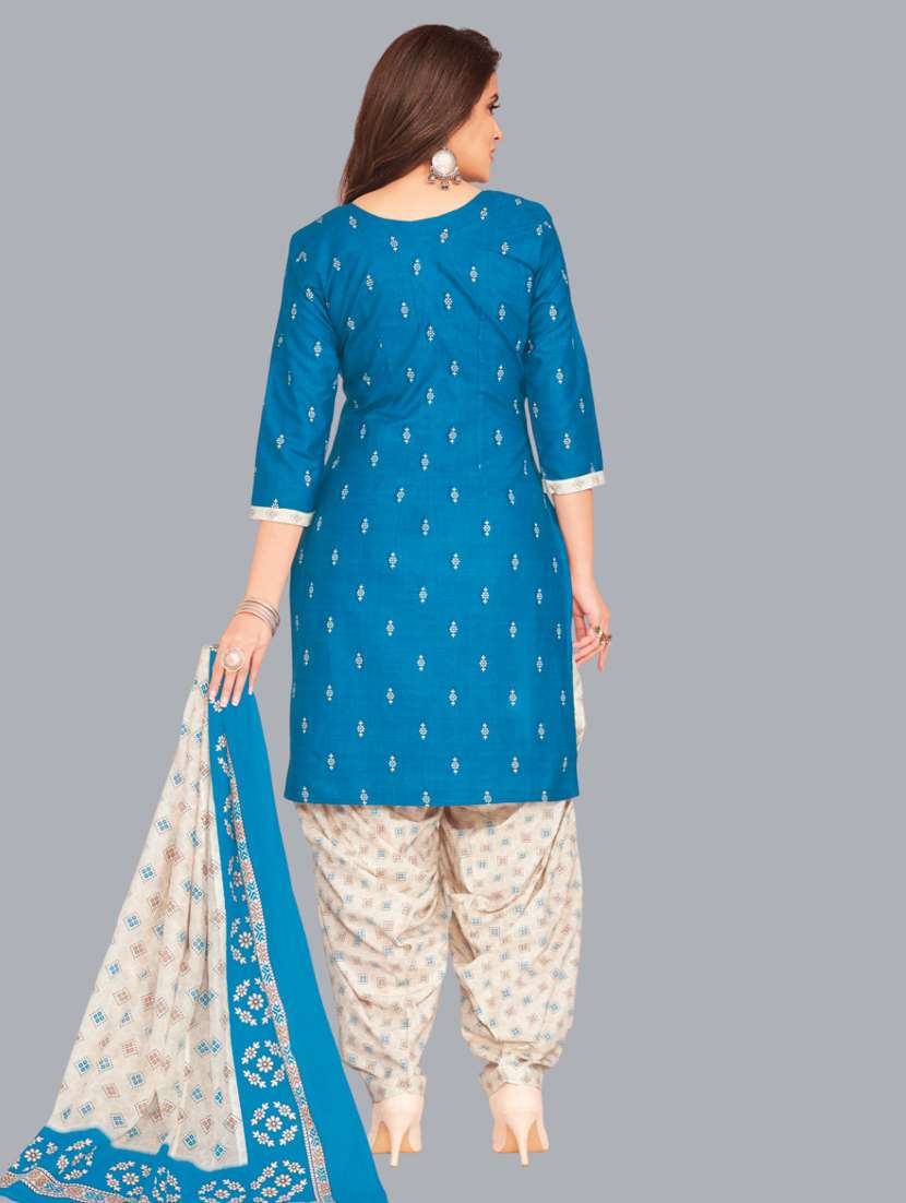 women printed unstitched salwar suit set - 22065966 - Standard Image - 2