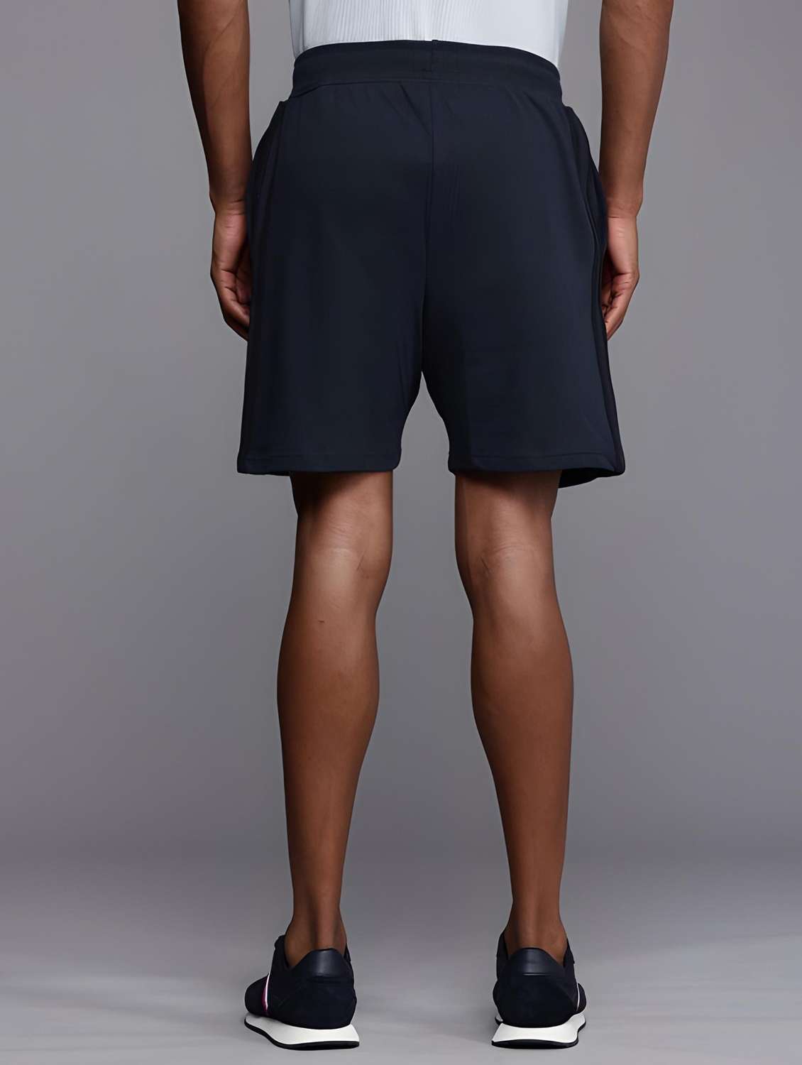 men printed mid rise regular fit shorts - 22066002 - Standard Image - 2