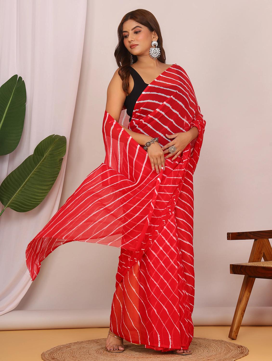 women leheriya printed saree - 22066033 - Standard Image - 2