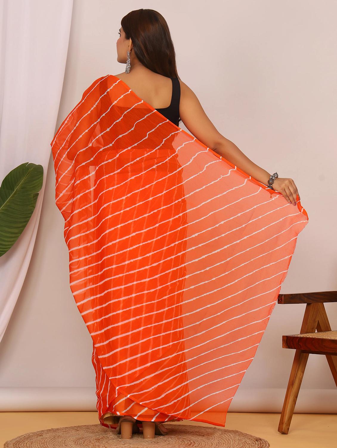 women leheriya printed saree - 22066035 - Standard Image - 2