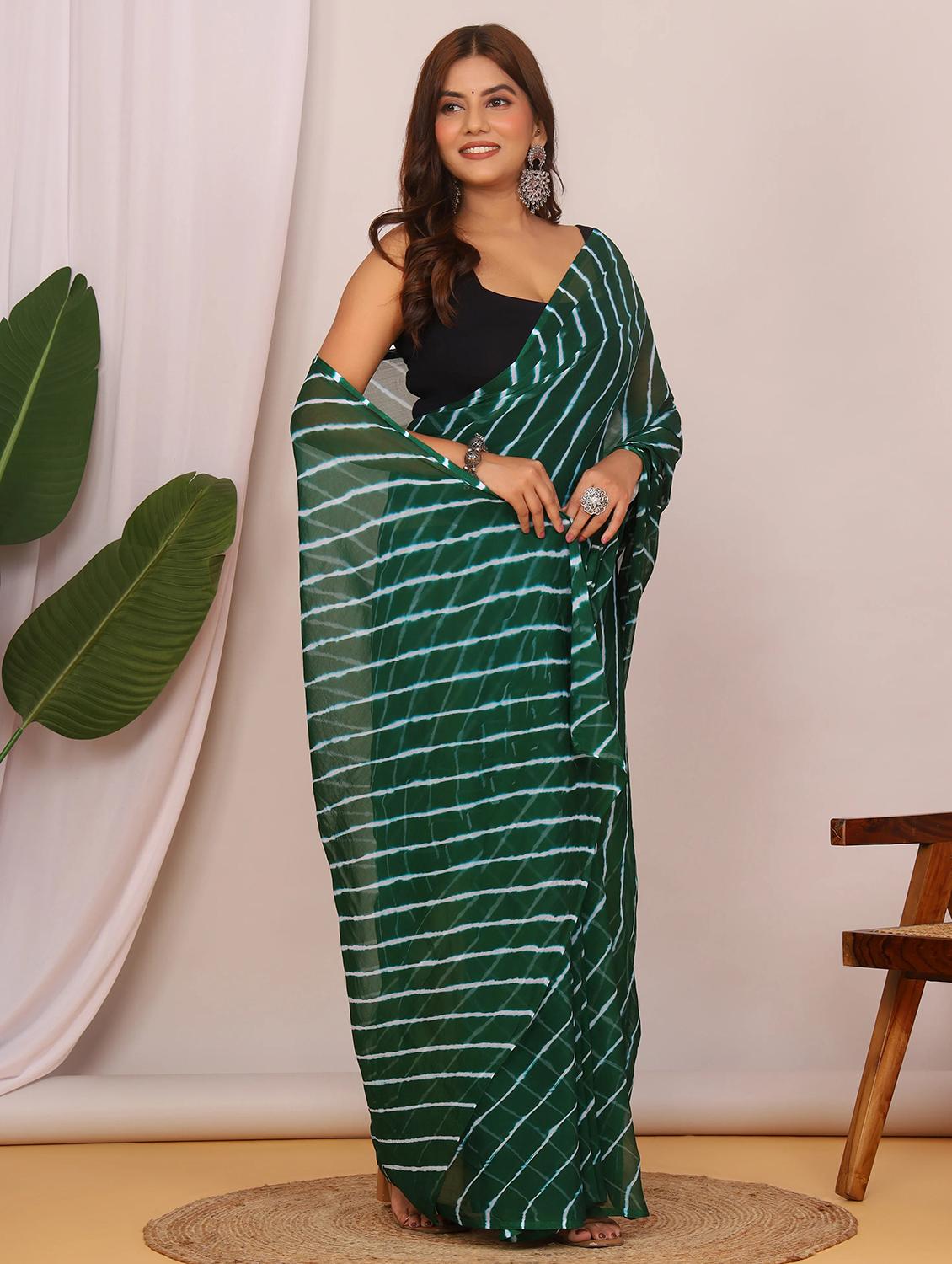 women leheriya printed saree - 22066036 - Standard Image - 2