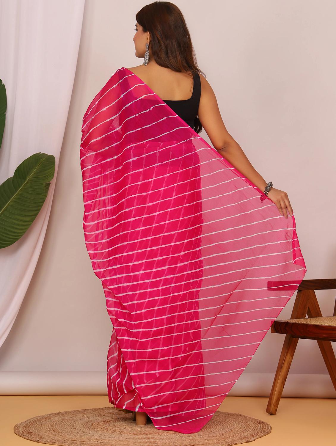 women leheriya printed saree - 22066037 - Standard Image - 2
