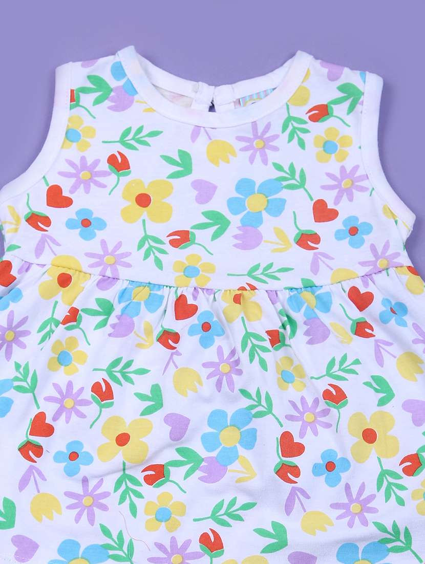 women pack of 3 printed sleeveless frocks - 22066228 -  Standard Image - 2