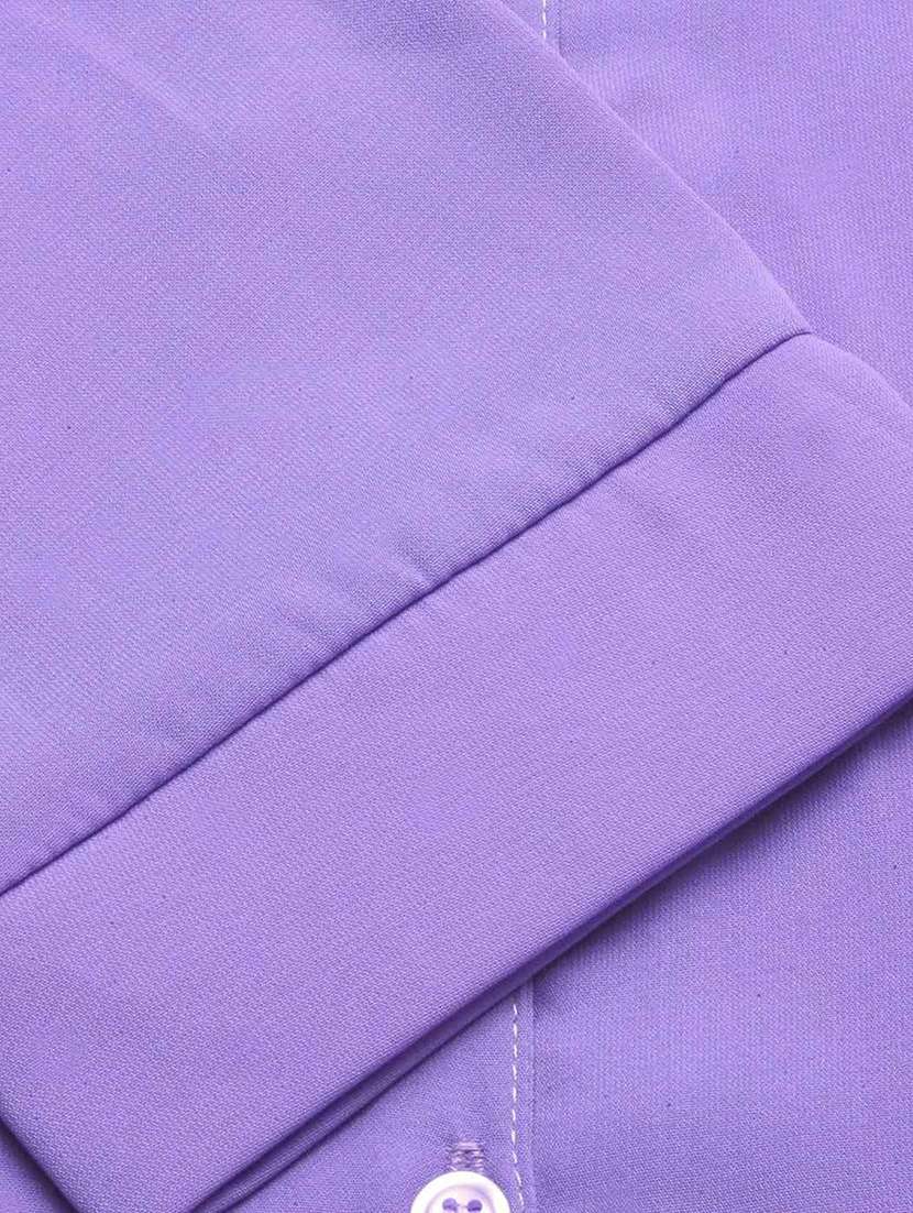women solid collared three quarter sleeve shirt - 22066317 - Standard Image - 7