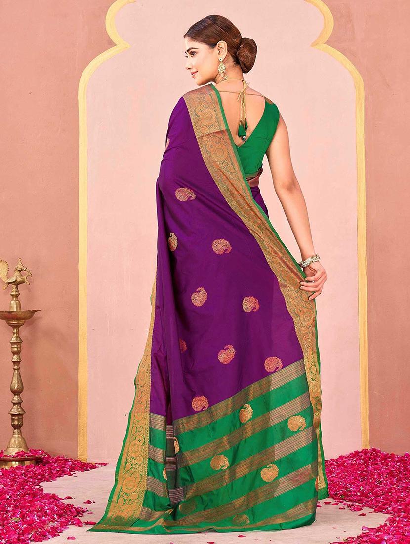women self design banarasi saree with blouse - 22066360 - Standard Image - 2