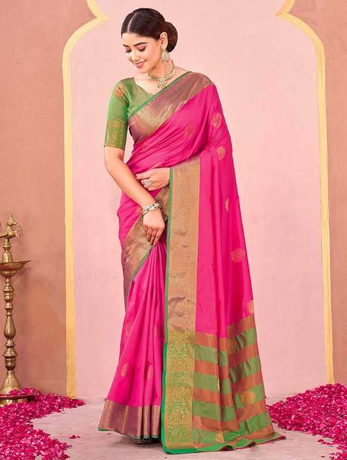 women self design banarasi saree with blouse - 22066363 -  Standard Image - 0
