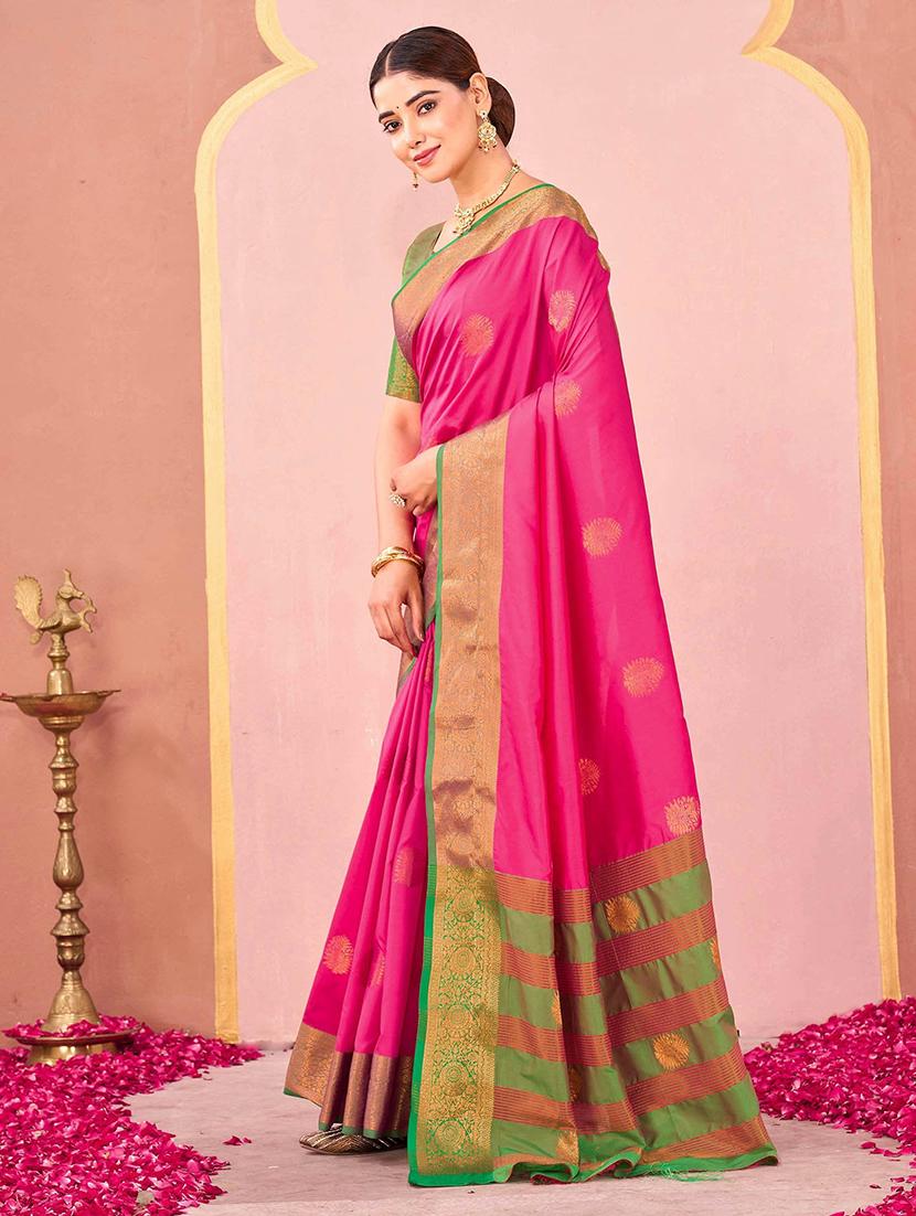 women self design banarasi saree with blouse - 22066363 - Standard Image - 2