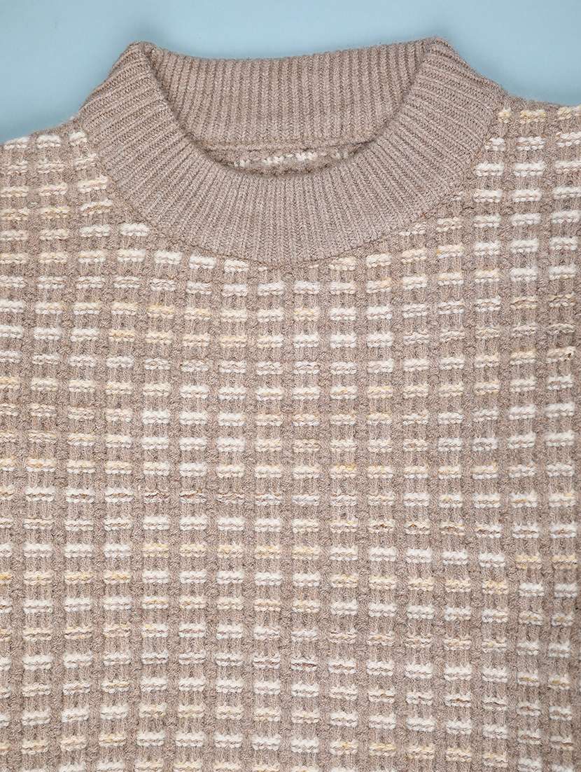 boys self design long sleeve sweater - 22066516 -  Standard Image - 2