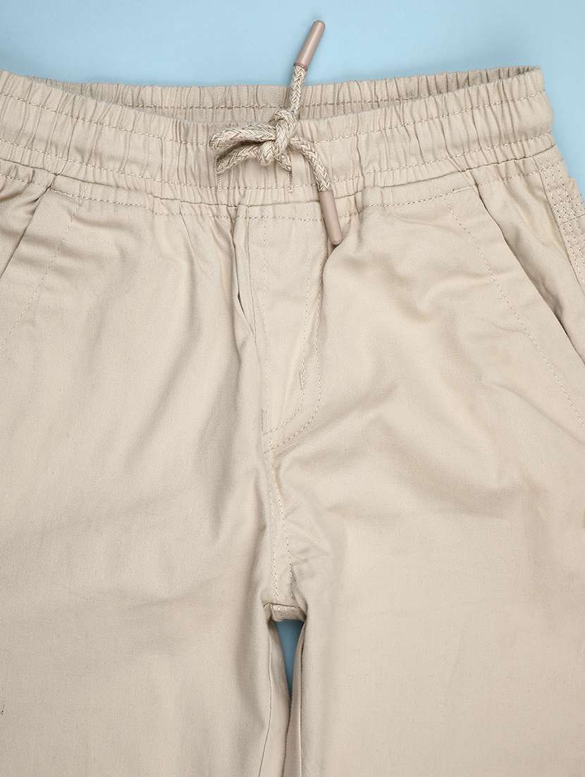 boys solid mid rise relaxed fit jogger - 22067062 -  Standard Image - 2