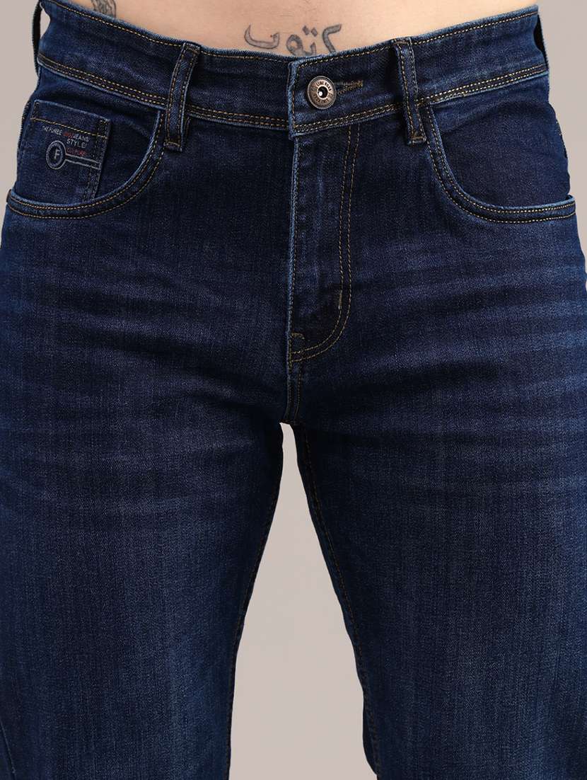 men solid mid rise slim fit jean - 22067166 -  Standard Image - 2