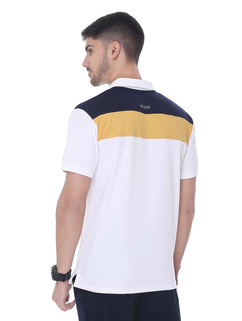 men color blocked short sleeve regular fit polo t-shirt - 22067487 - Standard Image - 2