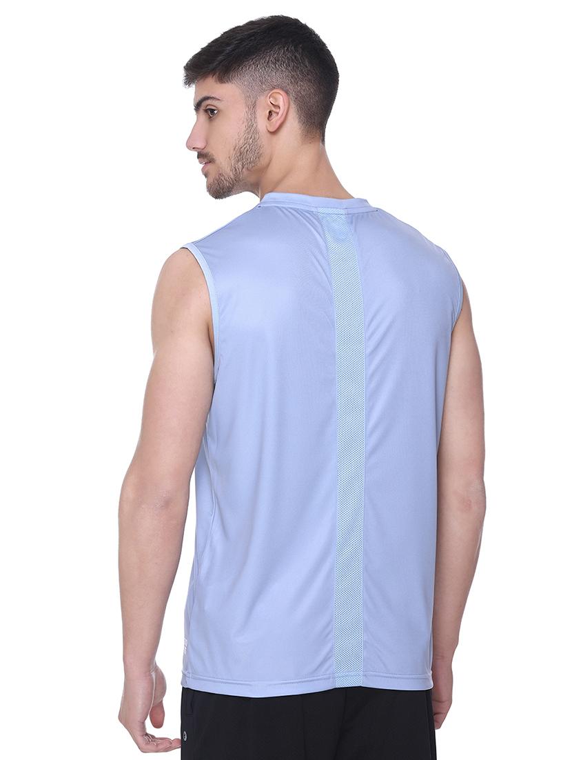 men printed sleeveless regular fit t-shirt - 22067512 - Standard Image - 2