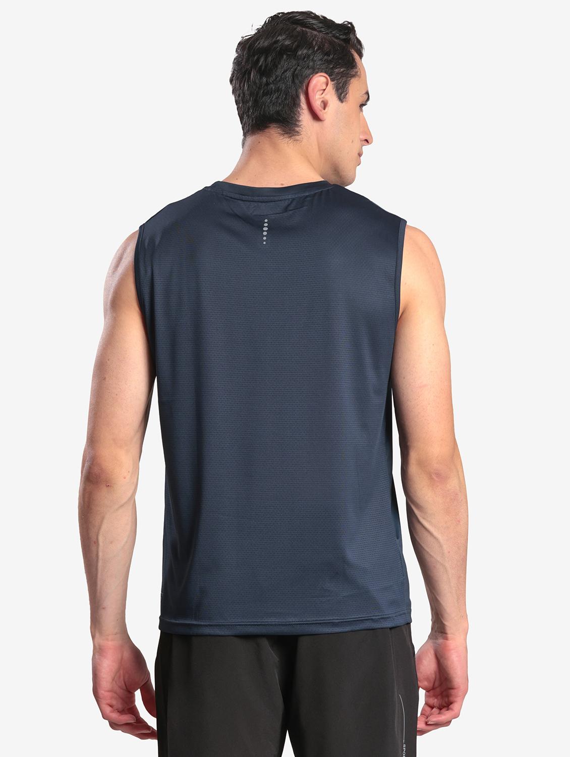 men printed sleeveless regular fit t-shirt - 22067518 - Standard Image - 2