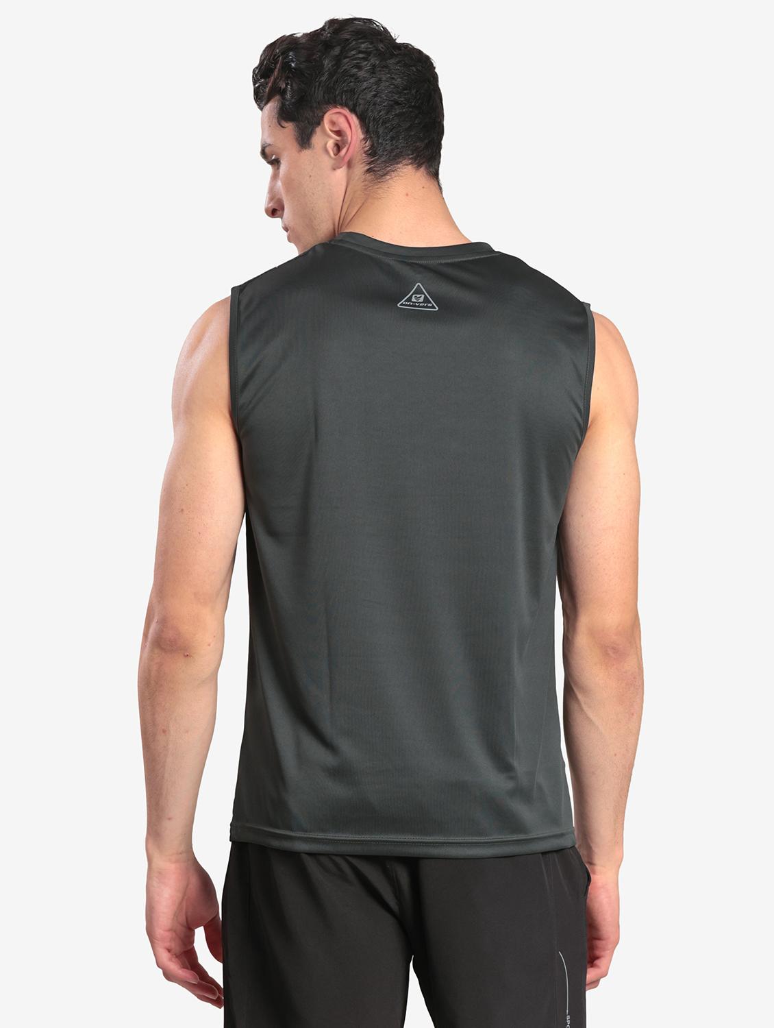 men printed sleeveless regular fit t-shirt - 22067520 - Standard Image - 2