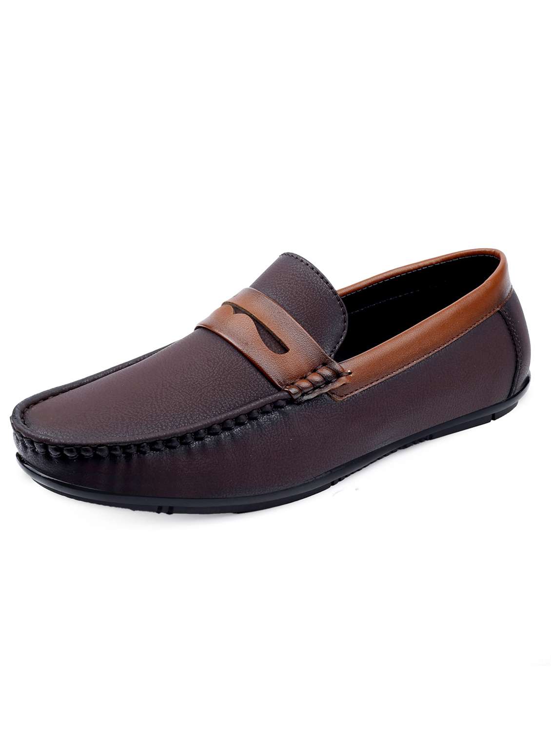 men brown slip on loafer - 22067528 -  Standard Image - 2