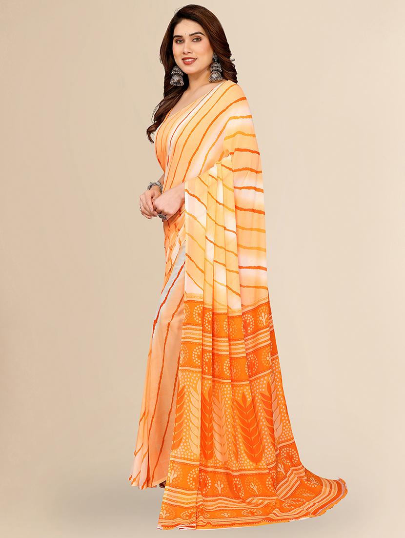 women printed casual wear saree with blouse - 22067705 - Standard Image - 2
