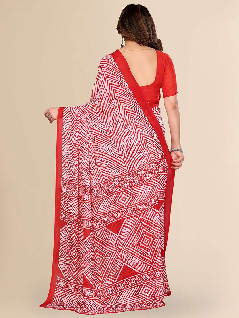 women printed casual wear saree with blouse - 22067711 -  Standard Image - 2