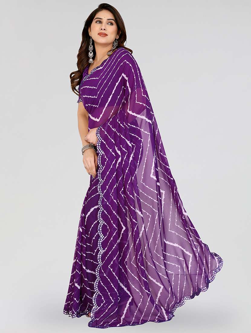 women printed casual wear saree with blouse - 22067896 -  Standard Image - 2