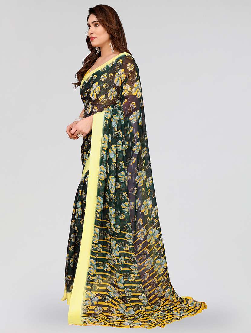 women printed casual wear saree with blouse - 22067930 -  Standard Image - 2