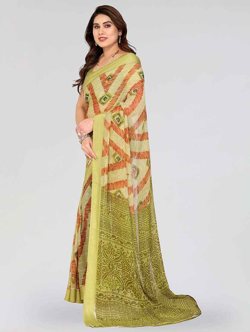 women printed casual wear saree with blouse - 22067933 -  Standard Image - 2
